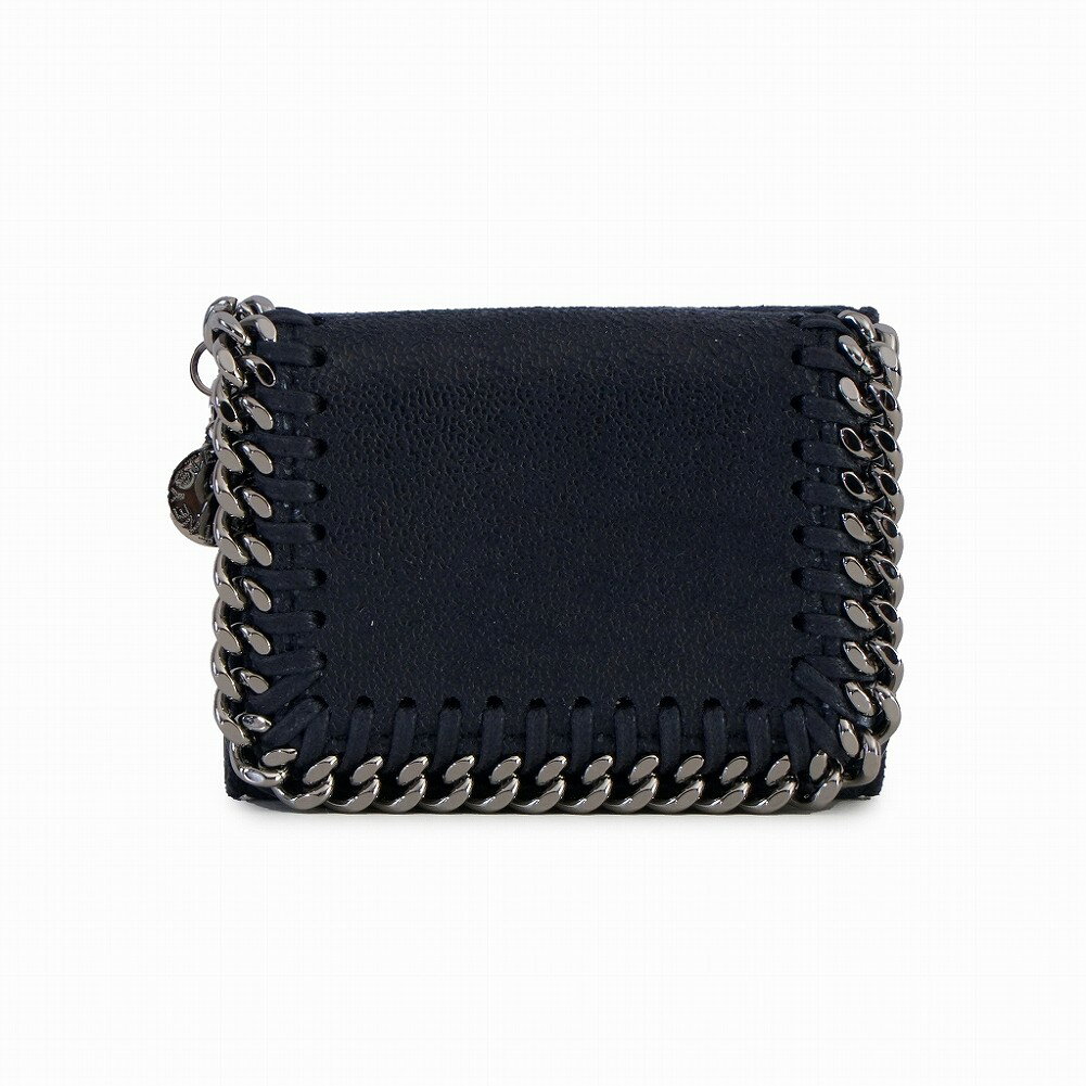 ステラ マッカートニー ミニ財布 レディース ステラマッカートニー 財布 521371 W9132 4061 MINI WALLET FALABELLA ミニウォレット ファラベラ 三つ折り財布 ミニ財布 チェーントリミング Navy レディース ネイビー Stella McCartney