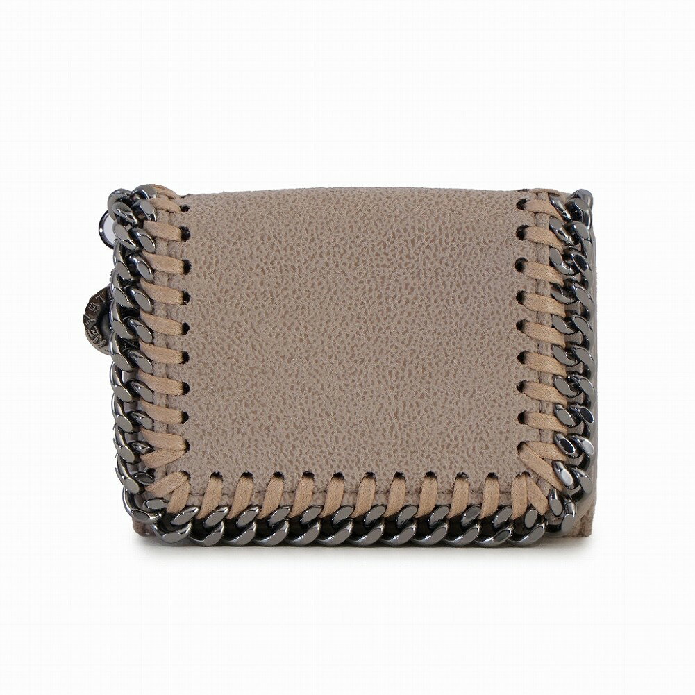 ステラ マッカートニー ミニ財布 レディース ステラマッカートニー 財布 521371 W9132 9300 MINI WALLET FALABELLA ミニウォレット ファラベラ 三つ折り財布 ミニ財布 チェーントリミング Butter Cream レディース ベージュ Stella McCartney