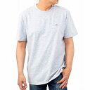 トミーヒルフィガー Tシャツ ブランド DM0DM06061038 半袖 クルーネック TOMMY JEANS メンズ グレー TOMMY HILFIGER