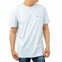 トミーヒルフィガー Tシャツ ブランド DM0DM06061PPP 半袖 クルーネック TOMMY JEANS メンズ ライトグレー TOMMY HILFIGER