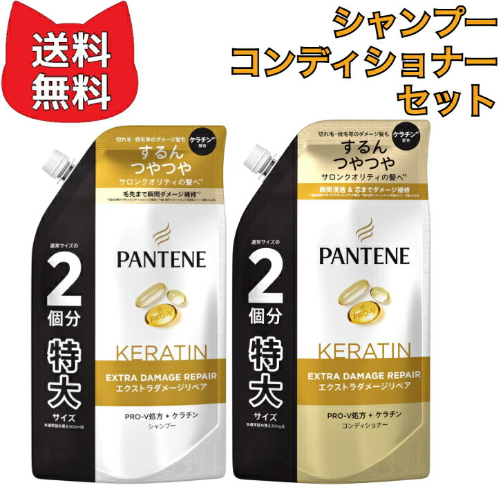 パンテーン エクストラダメージリペア 詰め替え シャンプー＋コンディショナー 特大 セット 600g+600g