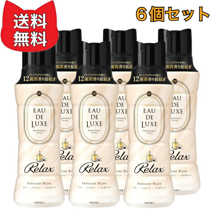 レノア Lenor オードリュクス 香り付け専用ビーズ マインドフルネスシリーズ リラックス 本体 520mL【6個セット】