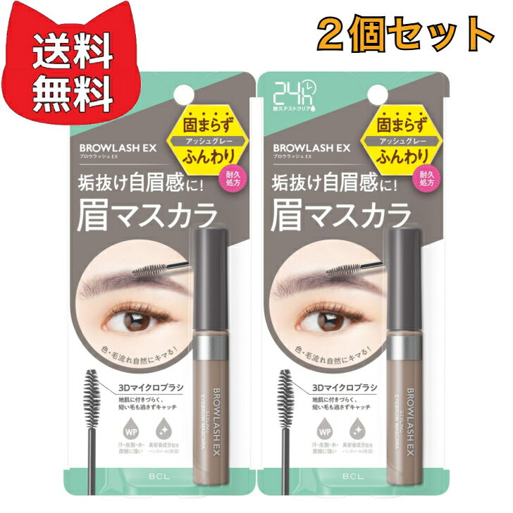 乐天商城 - ブロウラッシュEX スタイリングアイブロウマスカラ アッシュグレー【サッと塗れて固まらず、ふんわり眉】垢抜け眉マスカラ【2個セット】