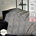 [100年羽毛] 羽毛本掛けふとん（冬用） アングル アイダーダックダウン95％ シングルロング