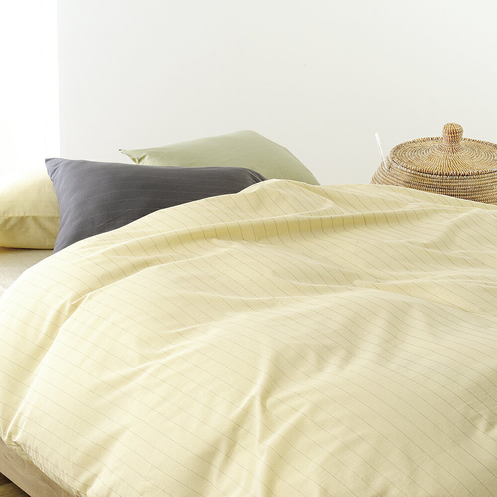 軽量掛けふとんカバー SL シングルロング 150×210cm エシカルウエア ピンストライプ 昭和西川