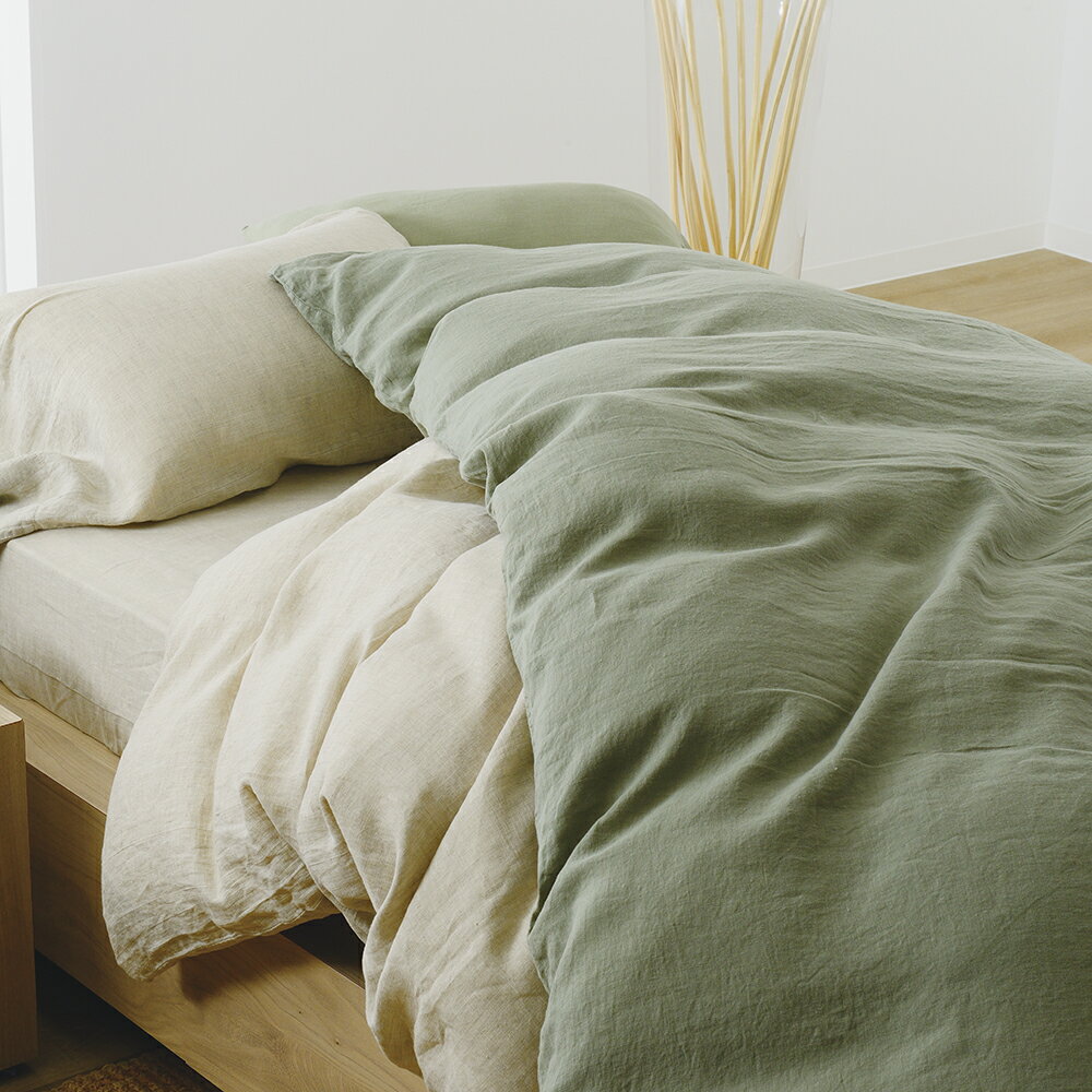 リネンボックスシーツ B-SD 120×200×30cm ベース エシカルウエア 昭和西川