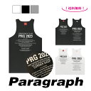 【Paragraph】PRG 2023 SLEEVELESS/パラグラフ メンズ スリーブレス ブランド ノースリーブ タンクトップ ジムウェア ブランドロゴ ワンポイント おしゃれ フロントプリント 韓国ファッション 涼しい男性 ストリート