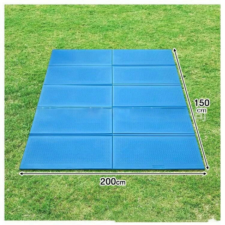 即納★プールマット キャンプマット 折りたたみ 200×150cm クローズドセル 厚み1cm ...