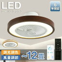 【5/10-20に限定10%ポイント返還】シーリングファン シーリングファンライト LED 照明器具 6畳 8畳 12畳 DCモーター サーキュレーター 調光 ...