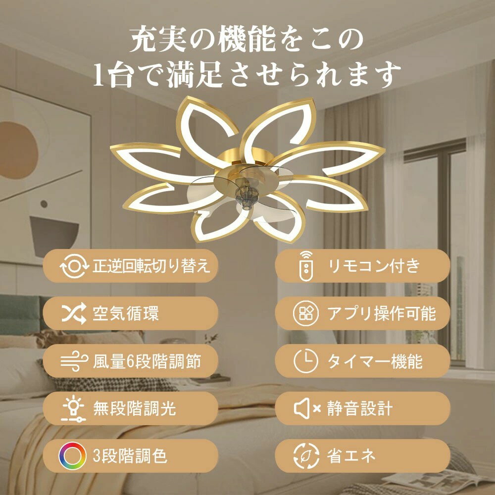 【6年保証】シーリングファンライト led シ...の紹介画像2