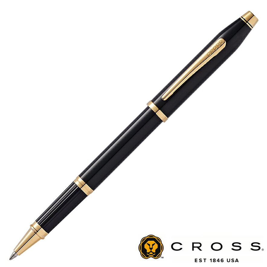  Cross クロス センチュリーII ブラックラッカー セレクチップ ローラーボール N414-1