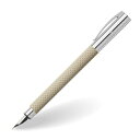 【送料無料】FABER-CASTELL ファーバーカステル デザイン アンビション オプアート ホワイトサンド 万年筆 149620