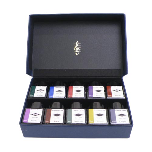 【20日20時〜27日01:59まで 店内全品ポイント5倍】DIAMINE(ダイアミン) オリジナルインク ミュージックセット 30ml×10色