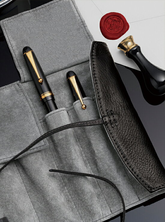 【送料無料】PILOT Pensemble パイロット ペンサンブル ロール ファスナー ペンケース 5本差 シース ブラウン ブラック ダークブラウン PSRF5-01 solo-di-lei-10000844 世界の筆記具 報画堂 サンプル画像3