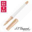 S.T.DUPONT エステーデュポン リベルテ 万年筆 パーリーホワイトナチュラルラッカー&ピンクゴールド 460398