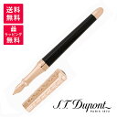 S.T.DUPONT エステーデュポン リベルテ 万年筆 キルト ピンクゴールド&ブラック 460601
