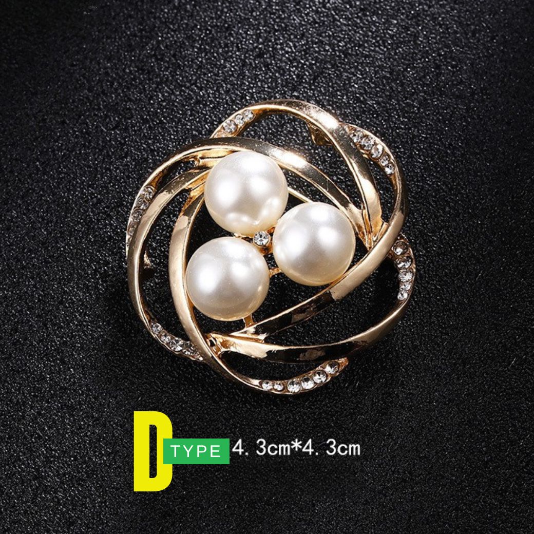ブローチ 全5種 華やか輝き パール ビジュー ビーズストーン ファッションアクセサリー スカーフ留め ..