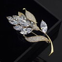 \2点10%OFF、3点20%OFF COUPON/ブローチ フラワーモチーフ 花 リーフ 華やか ビジュー キラキラ アクセサリー パーティー お呼ばれ ミセス ママスーツ セレモニースーツ ギフト フォーマル 結婚式 二次会 謝恩会 冠婚葬祭 スカーフ留め ストールピン コサージュ