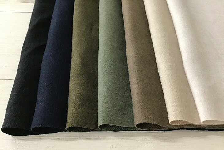 25sフレンチリネンツイル起毛 無地 布 麻 生地 手作り カット50cm単位(商品番号:13...