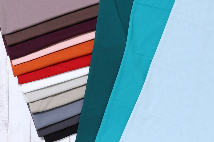 Cotton （Solid Color） - カラーワイズメッシュ（緑・カーキ・ブルー系） 無地 布 生地 手作り カット50cm単位(商品番号:41669-4)