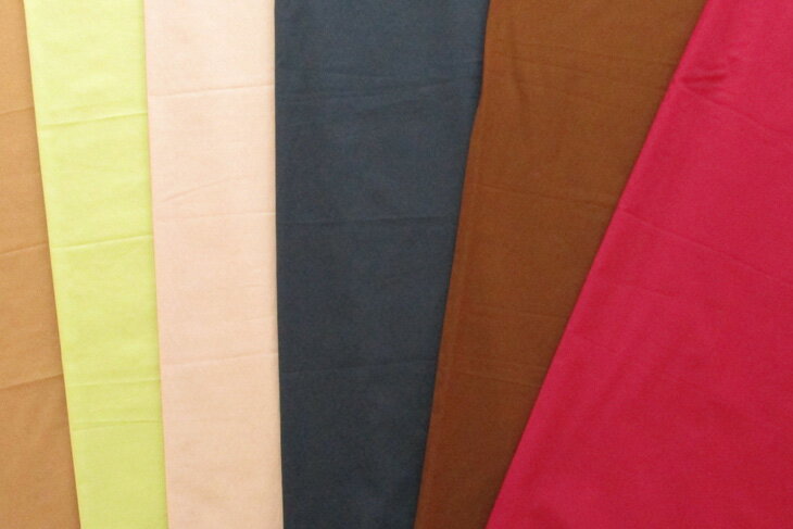 Cotton （Solid Color） - コットン/ナイロンペーパーローン （ビビット・ダークカラー） 無地 布 生地 手作り カット50cm単位 クリックポスト対応商品(商品番号:52197-b)