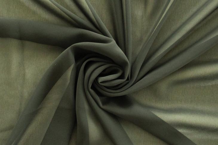 75Dシフォン（フォーマルブラック） 無地 布 生地 手作り カット50cm単位 クリックポスト対応商品(商品番号:42209-fbk)