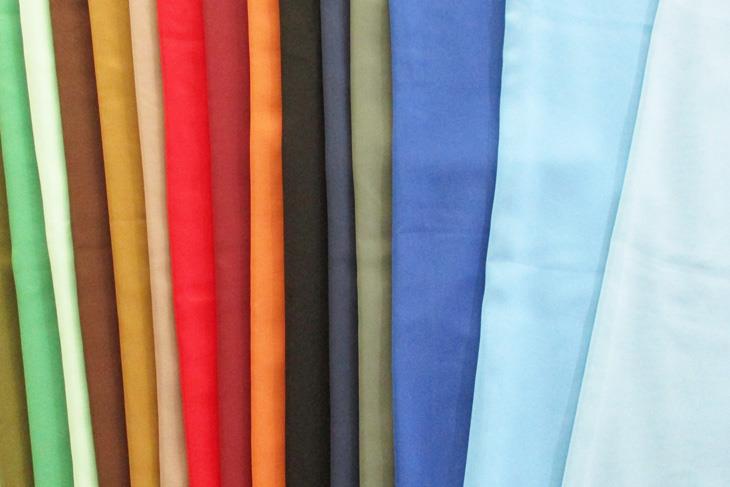 75Dシフォン（ブルー系） 無地 布 生地 手作り カット50cm単位 クリックポスト対応商品(商品番号:42209-n)