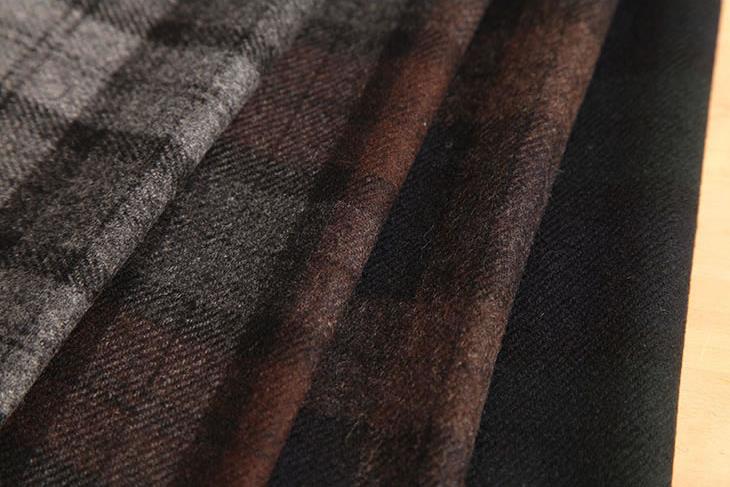 先染フラノチェック（1〜4番） 布 生地 手作り カット50cm単位(商品番号:76126)