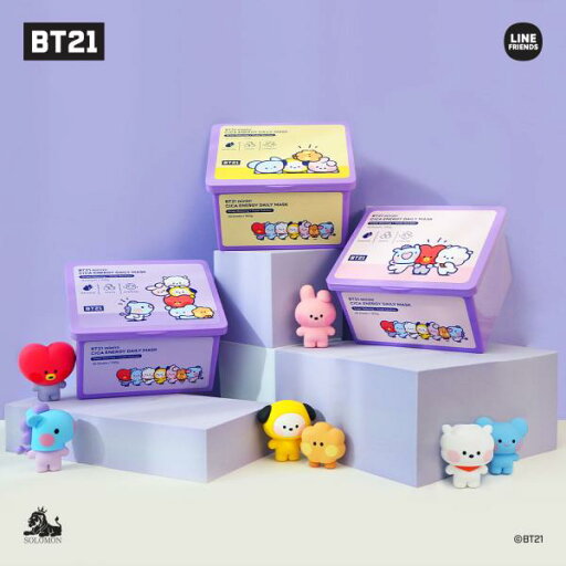 ♪ お得なワンコインセール /【BT 21 minini シカエナジーデイリーマスク(30枚入)】CICA ENERGY DAILY MASK 韓国コスメ シートマスク 肌荒れケア 弾力 保湿 マスクパック 公式 KOYA RJ SHOOKY MANG CHIMMY TATA COOKY ソロモン商事 ♪ お得なワンコインセール /【BT 21 minini シカエナジーデイリーマスク(30枚入)】CICA ENERGY DAILY MASK 韓国コスメ シートマスク 肌荒れケア 弾力 保湿 マスクパック 公式 KOYA RJ SHOOKY MANG CHIMMY TATA COOKY ソロモン商事