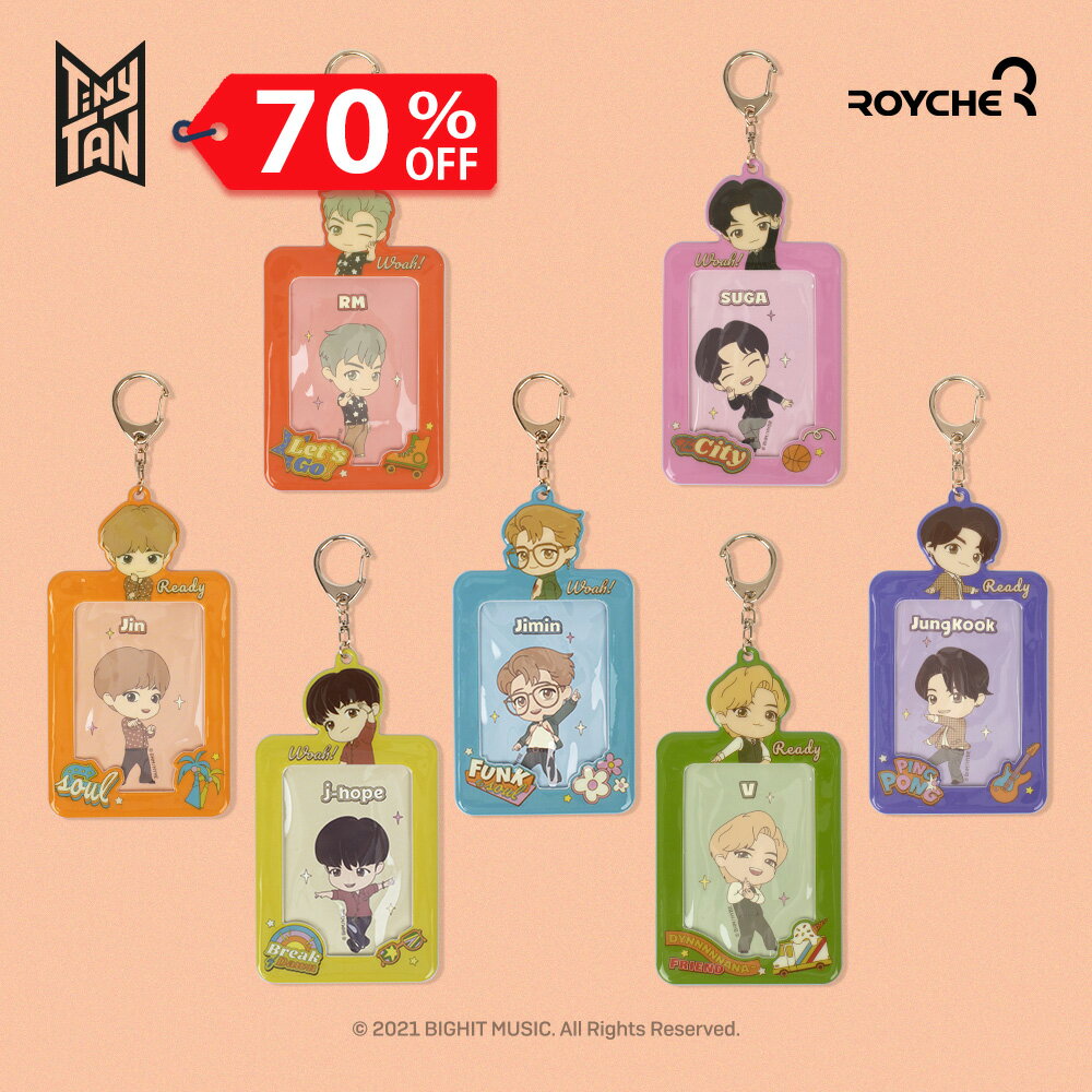 SALE70OFFTinyTAN Dynamite եȥɥۥ(ƥåդ)PHOTOCARD KEY HOLDER ѥ  Dynamite ver. RM Jin SUGA j-hope Jimin V JungKook 󾦻