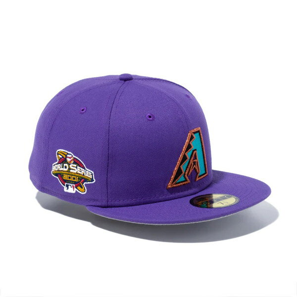 NEWERA CAP ニューエラ キャップ 59FIFTY MLB Side Patch Collection アリゾナ・ダイヤモンドバックス メンズ 男性 レディース 女性 帽子 ハット 紫 パープル NEW ERA 国内正規品 正規取扱店 NEW ERA サイドパッチ グレーブリム アンダーバイザーグレー つば裏グレー