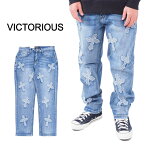 VICTORIOUS ヴィクトリアス デニムパンツ メンズ ジーンズ ボトムス W30 32 34 36インチ USモデル CROSS PATCH DENIM JEAN