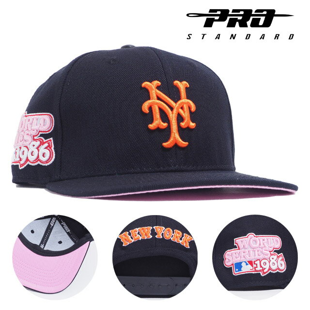 プロスタンダード キャップ PRO STANDARD NEW YORK METS LOGO 1986 WORLD SERIES SNAPBACK HAT COOPERS TOWN COLLECTION サイドパッチ SIDE PATCH スナップバック 帽子 ハット メンズ レディース USモデル サイズ調整可能