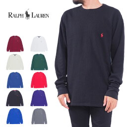 ラルフローレン パジャマ （メンズ） ポロ ラルフローレン ワッフル サーマルTシャツ 長袖 ロンT S M L XL LL 2Lサイズ 大きいサイズ アンダーウェア インナー 部屋着 パジャマ ルーム スリープ ウェア メンズ レディース 男 女 ブラック ホワイト POLO RALPH LAUREN FALL 21 SEASONAL WAFFLE