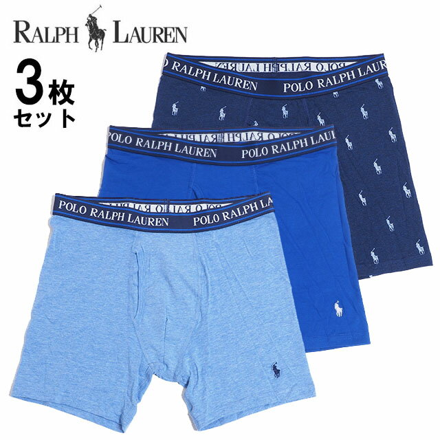 3枚セット ポロ ラルフローレン ボクサーパンツ ボクサーブリーフ POLO RALPH LAUREN ブランド ロング メンズ アンダーウェア 下着 前開き おしゃれ 無地 ドット ボーダー ストライプ 男性 誕生日 父 実用的 プレゼント ギフト STRETCH CLASSIC FIT BOXER BRIEFS　USモデル