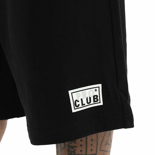 PRO CLUB プロクラブ スウェット ショーツ オーバーサイズ ブラック BLACK BLK メンズ 男性 M L XL XXL 2XL 3L 4Lサイズ OVERSIZED FRENCH TERRY SHORT