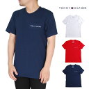 トミーヒルフィガー Tシャツ 半袖Tシャツ ワン丸首 ポイント USAモデル ワンポイントtシャツ ロゴtシャツ メンズ レディース S M L XL 2Lサイズ 大きいサイズ 薄手 部屋着 肌着 下着 インナー Tシャツ TOMMY HILFIGER CREW NECK