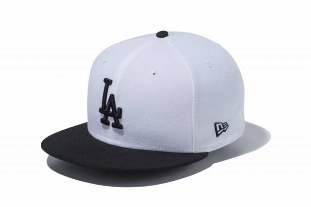 Rakuten - NEWERA ニューエラ 9FIFTY ロサンゼルス・ドジャース ホワイト × ブラック ブラックバイザー キャップ 帽子 スナップバック サイズ調節可能 小物 送料無料 国内正規品 正規取扱店