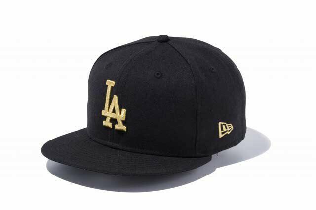 NEWERA 뉴에라 9FIFTY 로스앤젤레스·다이저스 블랙 × 골드 캡 모자 스냅 백 사이즈 조절 가능 소품 무료 배송 국내 정규품 정규 취급점