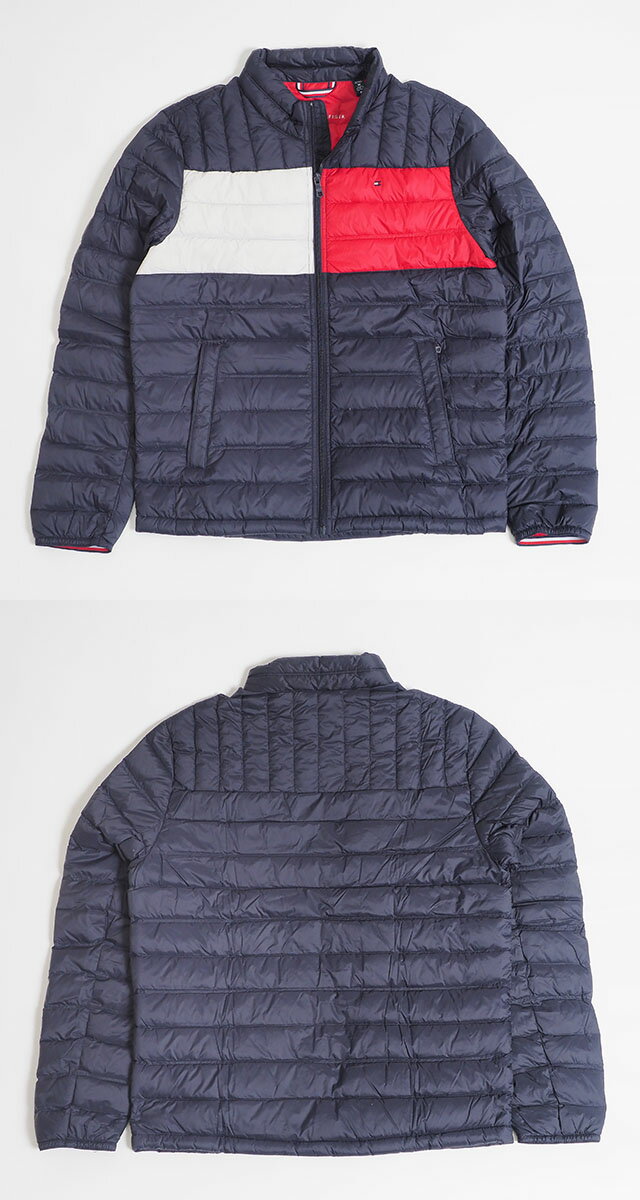 トミーヒルフィガー ダウンジャケット メンズ S M L XL XXL サイズ TOMMY HILFIGER PACKABLE DOWN JACKET JKT カラーブロック 男性 レディース 女性 アウター 長袖　パッカブル USモデル