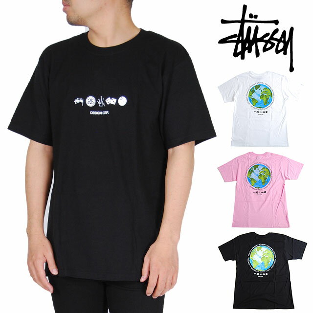 STUSSY ステューシー 半袖Tシャツ クルーネック メンズ レディース tシャツ トップス 半袖 人気 おしゃれ アメカジ カジュアル ペアルック S M L XL 2L Global Design Corp. Tee