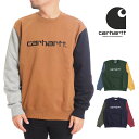 カーハート 服 メンズ カーハート WIP トレーナー 裏起毛　S M L XL XXLサイズ 長袖 メンズ レディース ブラック　グレー　ブラウン　オリーブ　イエロー　ネイビー 黒 茶 緑 黄 CARHARTT TRICOL SWEATSHIRT　EUモデル スェットシャツ　ワークインプログレス