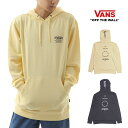 VANS DISTORT TYPE PO バンズ プルオーバー パーカー フーディ メンズ M L XL XXL LL 2L 3Lサイズ 長袖 トップス スウェット トレーナー 裏起毛 男性 レディース 女性 ヴァンズ USAモデル イエロー ブラック 黄色 黒 アパレル 洋服 大きいサイズ