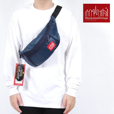 Manhattan Portage マンハッタン ポーテージ マットビニール MATTE VINYL ALLEYCAT WAIST BAG アーリーキャットウエストバッグ ミニショルダーバッグ ハドソンバッグ サコッシュ ネイビー 紺 メンズ 男性 レディース 女性 パパバック