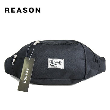 REASON リーズン ナイロン ポーチ BELT BAG BLACK ベルト バック 鞄 ボディバッグ ウエストバッグ ヒップバッグ サコッシュ ブラック 黒 メンズ レディース 男女兼用 ユニセックス REASONCLOTHING