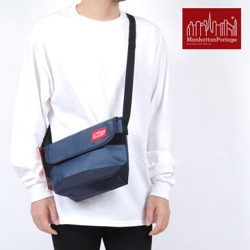 Manhattan Portage マンハッタン ポーテージ マットビニール MATTE VINYL CASUAL MESSENGER BAG カジュアルメッセンジャーバッグ ミニショルダーバッグ ハドソンバッグ サコッシュ ネイビー 紺 ブラック 黒 メンズ 男性 レディース 女性　パパバック