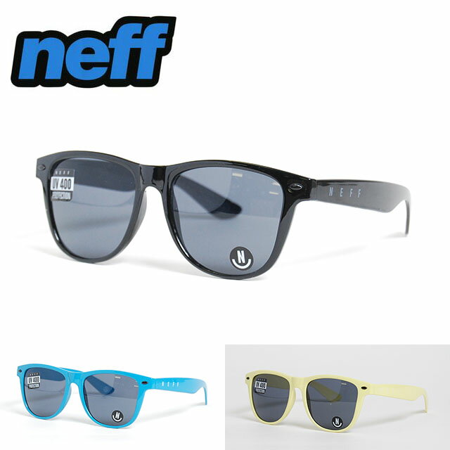 NEFF ネフ DAILY SHADES SUNGLASS デイリー シェイズ サングラス ブラック ブルー イエロー 黒　青 黄 メンズ レディース 男性 女性 ウェイファーラー 400UV PROTECTION ブラックレンズ