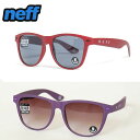 NEFF ネフ DAILY SHADES SUNGLASS デイリー シェイズ サングラス マルーン ラバー 赤 レッド メンズ レディース 男性 女性 ウェイファーラー 400UV PROTECTION ブラックレンズ