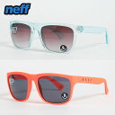 NEFF ネフ CHIP SUNGLASS MINT ICE SMOKE INFRARED RUBBER チップ サングラス ミントアイス クリアブルー 青 緑 オレンジ ブラックレンズ グラデーションレンズ クリアフレーム ラバーフレーム メンズ レディース 男性 女性 カジュアル 小物 アクセサリー 400UV PROTECTION