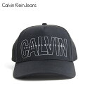 アウトレット Calvin Klein Jeans カルバン クライン ジーンズ LOGO SNAPBACK CAP BLACK アジャスター キャップ ロゴ ...